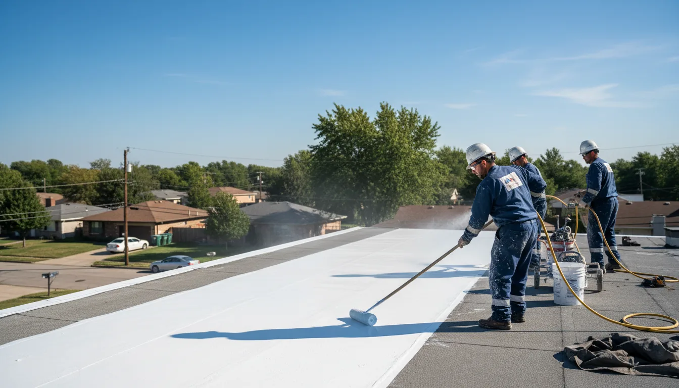 Commercial roof coating in Wolcott, IN near me